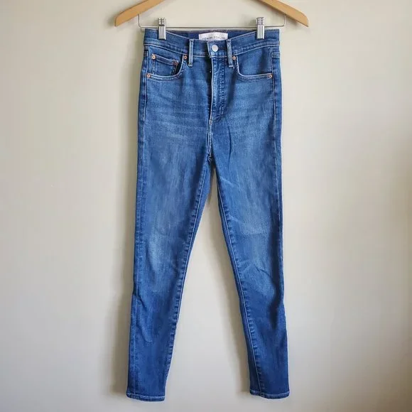 Denim Forum High Rise Jeans - Blue - Picture 2 of 16
